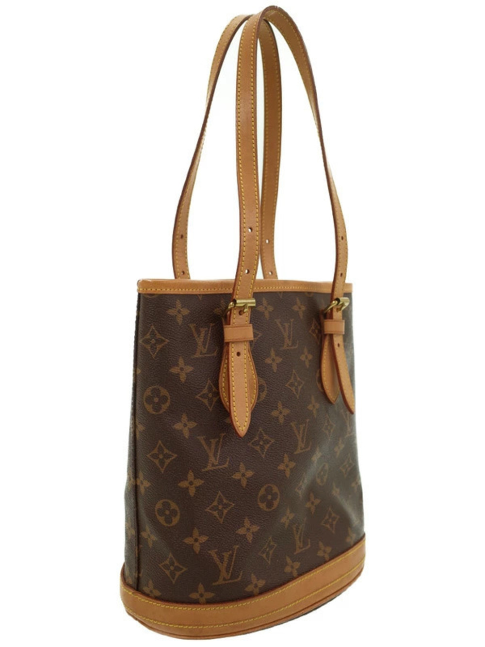 Louis Vuitton Bucket Shoulder Bag Monogram Brown